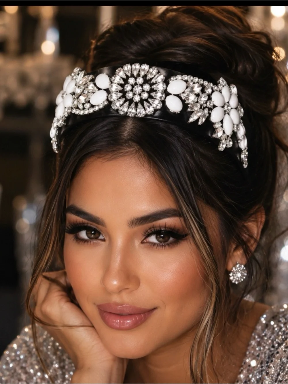 Elegant Rhinestone headband tiara - Picture 1 of 8